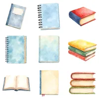 Back to School Supplies Clipart PNG - Extended License – Image 3