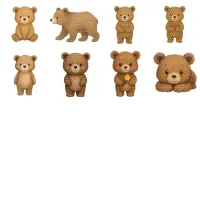 Cute Teddy Bear Clipart PNG - Extended License – Image 2