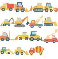 Construction Vehicles Clipart PNG - Extended License – Image 2