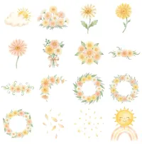 Bee Garden Friends Clipart PNG - Extended License – Image 3