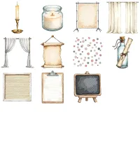 Boho Scene Builder Clipart PNG - Extended License – Image 3