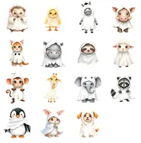 Cute Ghost Animal Clipart PNG - Extended License – Image 2