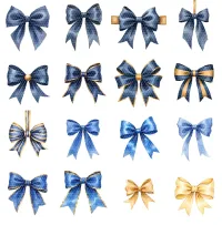 Decorative Bow Collection Clipart PNG - Extended License – Image 2