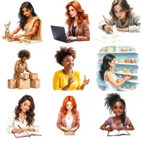 Professional Women Clipart PNG - Extended License – Image 2