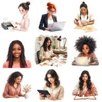 Professional Women Clipart PNG - Extended License – Image 7