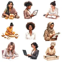 Professional Women Clipart PNG - Extended License – Image 4