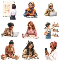 Professional Women Clipart PNG - Extended License – Image 5