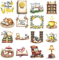 Cozy Book Nook Clipart PNG - Personal Use License – Image 2