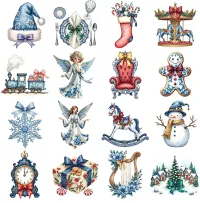 Chinoiserie Christmas Clipart PNG - Extended License – Image 3