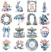 Easter Garden Clipart PNG - Extended License – Image 4