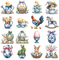 Easter Garden Clipart PNG - Extended License – Image 3