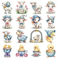 Easter Garden Clipart PNG - Extended License – Image 2