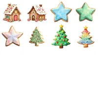 Christmas Cookie Clipart PNG - Extended License – Image 3