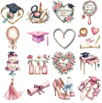Graduation Celebration Clipart PNG - Extended License – Image 2