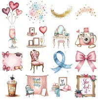 Graduation Celebration Clipart PNG - Extended License – Image 3