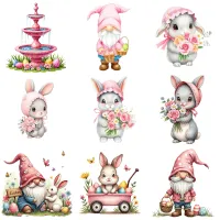 Spring Gnome Clipart PNG - Extended License – Image 2