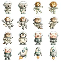 Space Animal Clipart PNG - Personal Use License – Image 4