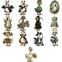 Halloween Duck Clipart PNG - Extended License – Image 2