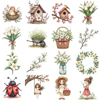 Spring Cottagecore Clipart PNG - Personal Use License – Image 2