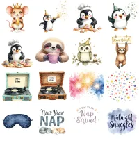 New Year Celebration Clipart PNG - Extended License – Image 3
