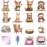 Cozy Animal Clipart PNG - Extended License – Image 2