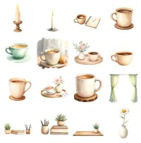 Cozy Home Reset Clipart PNG - Extended License – Image 3
