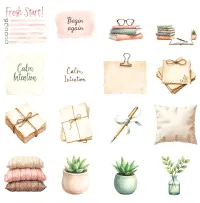 Cozy Home Reset Clipart PNG - Extended License – Image 5