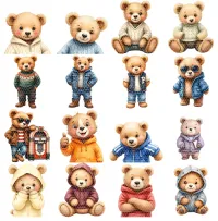 Cute Bear Clipart PNG - Extended License – Image 2