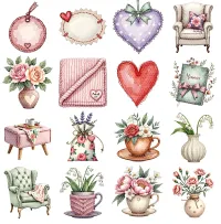 Cozy Comfort Decor Clipart PNG - Extended License – Image 3