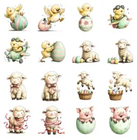 Easter Animals Clipart PNG - Personal Use License – Image 3