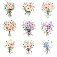 Floral Gift Clipart PNG - Extended License – Image 6