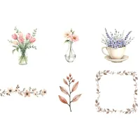Floral Gift Clipart PNG - Extended License – Image 10