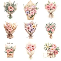 Floral Gift Clipart PNG - Extended License – Image 3