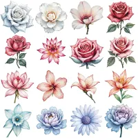 Pastel Floral Clipart PNG - Personal Use License – Image 2