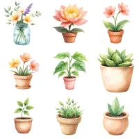 Garden Plant Clipart PNG - Extended License – Image 3