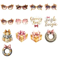 Golden Gift Clipart PNG - Extended License – Image 3
