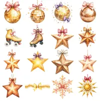 Golden Gift Clipart PNG - Extended License – Image 2