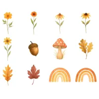 Autumn Rainbow Clipart PNG - Extended License – Image 2