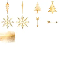 Minimal Gold Clipart PNG - Extended License – Image 3