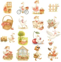 Cherry Picnic Duck Clipart PNG - Personal Use License – Image 2