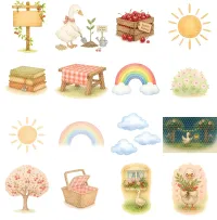 Cherry Picnic Duck Clipart PNG - Personal Use License – Image 4