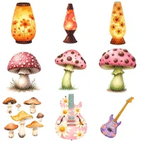 Retro Garden Clipart PNG - Extended License – Image 5