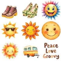 Retro Garden Clipart PNG - Extended License – Image 9