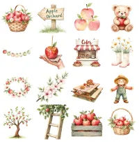 Apple Orchard Clipart PNG - Extended License – Image 2