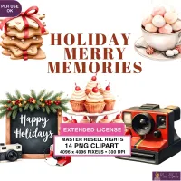 Holiday Memory Clipart PNG - Extended License – Image 1
