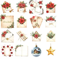 Holiday Letter Clipart PNG - Extended License – Image 2