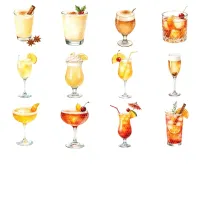 Holiday Drinks Clipart PNG - Extended License – Image 4