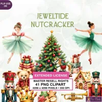 Nutcracker Christmas Clipart PNG - Extended License – Image 1