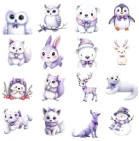 Soft Winter Animal Clipart PNG - Extended License – Image 2