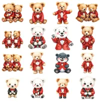 Formal Teddy Bear Clipart PNG - Extended License – Image 2